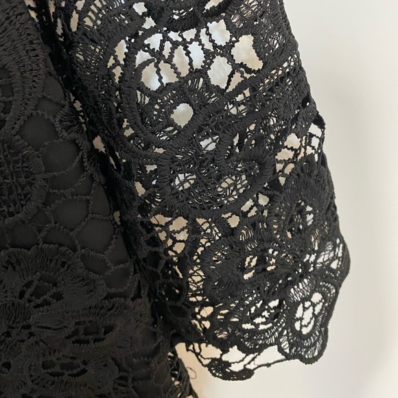 Zara Black Lace Sweatshirt - Picture 5 of 5